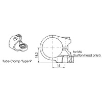 Damper Tube Bracket - Type  9 (ID = 24.6 mm)