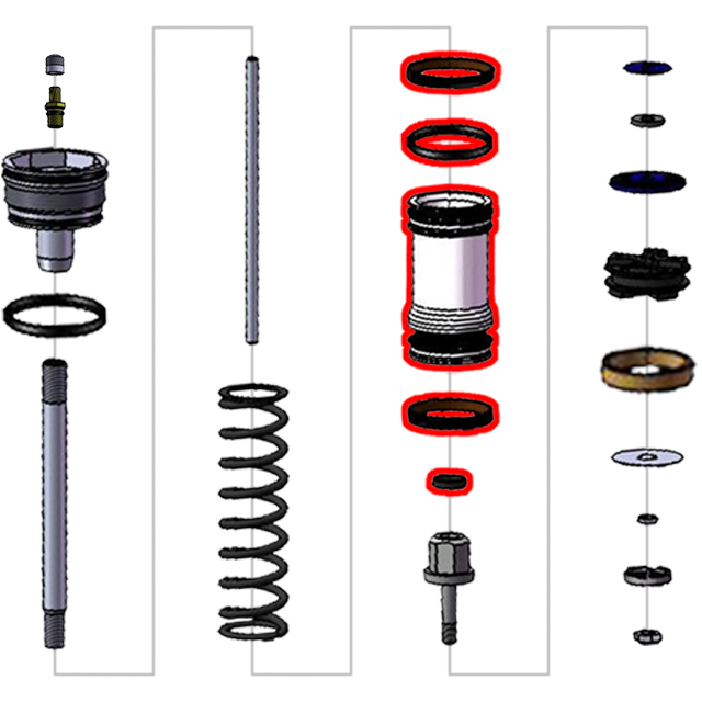 Teknik Fork Free Piston Complete