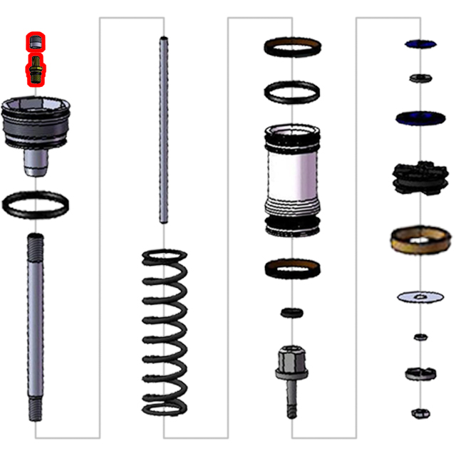 Teknik Fork Air Valve / Screw