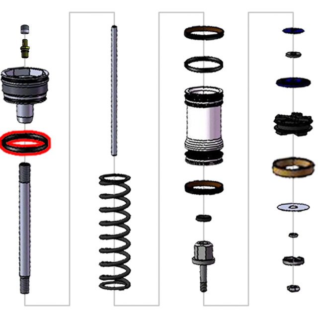 Teknik Fork Top Cap O-Rings